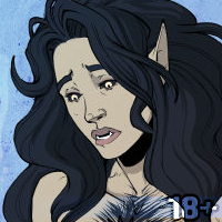 Follow-up from the previous Amberlin
image.
Still getting accustomed to all the new
alterations to her 'human' anatomy.
A Latina werewolf woman, she is in her
human form as described previously.
She is inspecting her genitals, which
are configured more like a canine's:
upside down in comparison to the primate
normal.